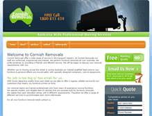 Tablet Screenshot of cornishremovals.com.au